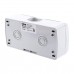 Розетка двойная ЭРА Intro Atlantic Schuko 2x2P+E 16A 250V с крышкой 5-203-03 Б0051060