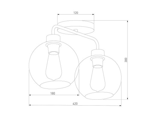 Потолочная люстра TK Lighting 4021 Bari