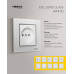 Выключатель двухклавишный проходной Vesta-Electric Exclusive White белый FVK050106BEL