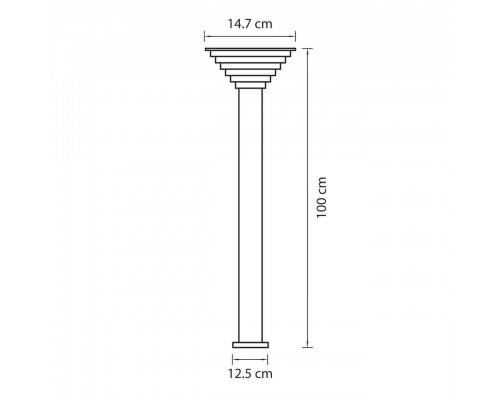 Уличный светодиодный светильник Lightstar Piatto 379737