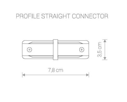 Коннектор прямой Nowodvorski Profile 9454