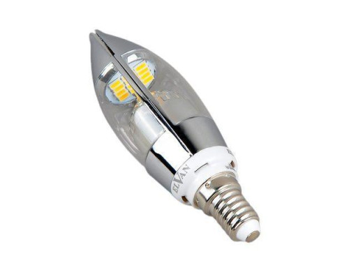 Лампа светодиодная диммируемая Elvan E14 5W 3000K прозрачная E14-5W-3000K-Dim-Q68-SL Лампа светодиодная диммируемая Elvan E14 5W 3000K прозрачная E14-5W-3000K-Dim-Q68-SL