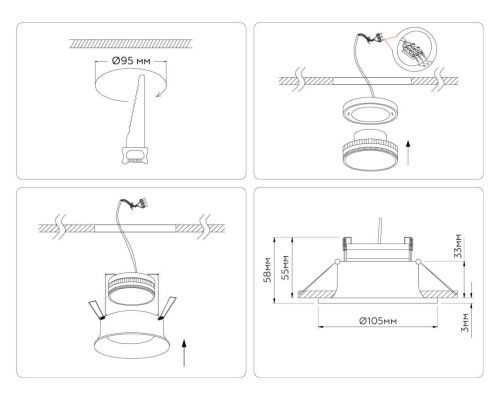 Светильник встраиваемый Ambrella Light TN51812 Светильник встраиваемый Ambrella Light TN51812