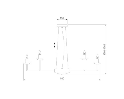 Подвесная люстра Eurosvet Cariso 60150/18 хром