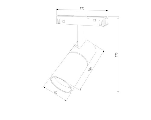 Трековый светодиодный светильник Elektrostandard Slim Magnetic 85012/01 a057200