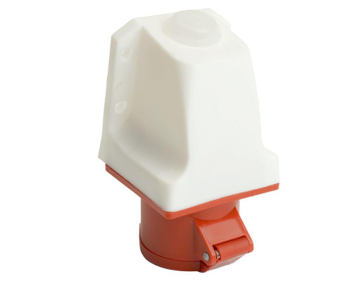 Розетка 3P+PE Stekker с крышкой красный RST16-113-44 49434