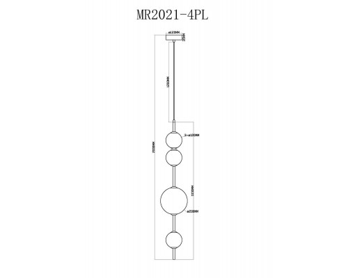 Подвесной светодиодный светильник MyFar Violla MR2021-4PL