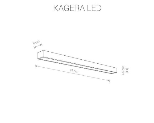 Настенный светодиодный светильник Nowodvorski Kagera Led 9502