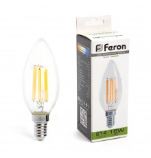 Лампа светодиодная Feron LB-717 Свеча E14 15W 4000K 38258