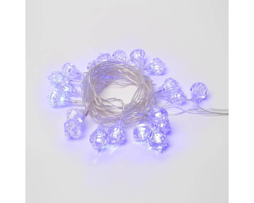 Светодиодная гирлянда Uniel 220V синий LD-S0280-020/DTA BLUE IP20 DIAMONDS 07922 Светодиодная гирлянда Uniel 220V синий LD-S0280-020/DTA BLUE IP20 DIAMONDS 07922