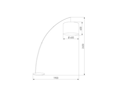 Торшер TK Lighting 5487 Moby Gray Торшер TK Lighting 5487 Moby Gray