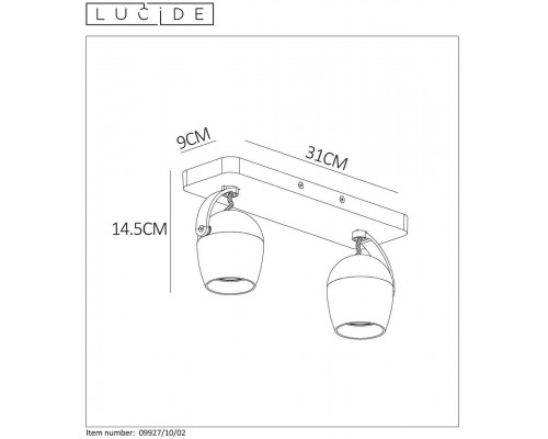 Спот Lucide Preston 09927/10/02