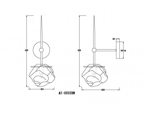 Бра MyFar Stella MR2320-1W