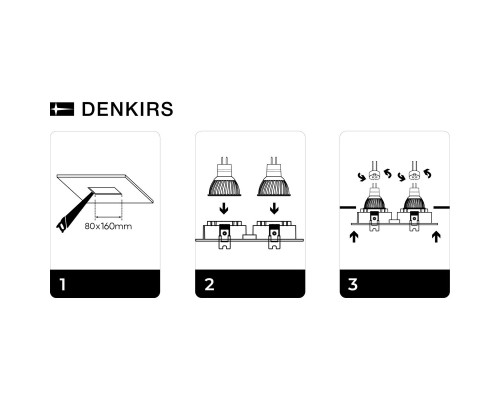 Встраиваемый светильник Denkirs Billum DK3022-BK Встраиваемый светильник Denkirs Billum DK3022-BK