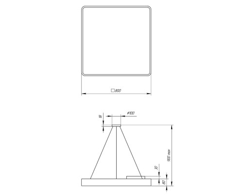 Подвесной светодиодный cветильник Geometria ЭРА Quadro SPO-164-B-40K-110 110Вт 4000К черный Б0050589 Подвесной светодиодный cветильник Geometria ЭРА Quadro SPO-164-B-40K-110 110Вт 4000К черный Б0050589