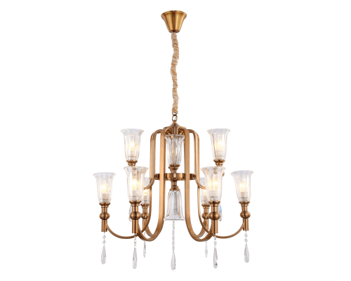 Подвесная люстра Lumina Deco Rionella LDP 8041-6+3 S.GD