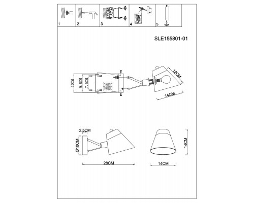 Бра Evoluce Vario SLE155801-01