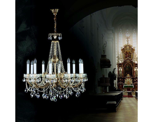 Подвесная люстра Artglass CR 0006-10-20 Brass Antique CE Подвесная люстра Artglass CR 0006-10-20 Brass Antique CE