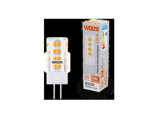 Светодиодная лампа WOLTA WSTD-JC-220V5W4KG4-C Светодиодная лампа WOLTA WSTD-JC-220V5W4KG4-C