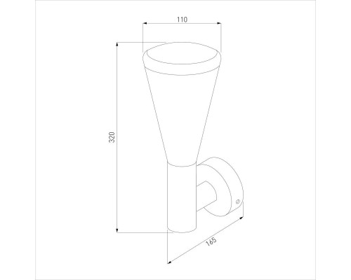 Уличный настенный светильник Elektrostandard 1416 Techno черный a049709 Уличный настенный светильник Elektrostandard 1416 Techno черный a049709