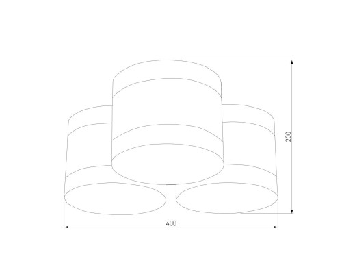 Потолочная люстра TK Lighting 853 Tago White Потолочная люстра TK Lighting 853 Tago White