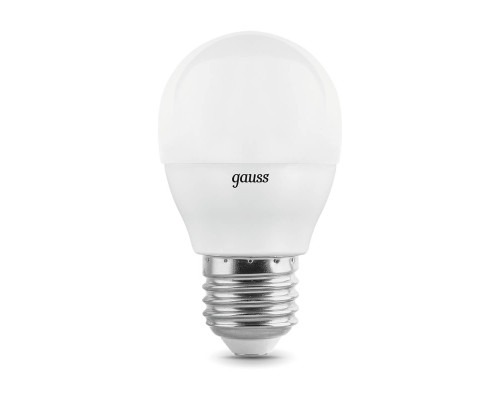 Лампа светодиодная диммируемая Gauss E27 7W 3000K матовая 105102107-D