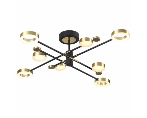 Потолочная светодиодная люстра Odeon Light Midcent Denzel 4321/63CL Потолочная светодиодная люстра Odeon Light Midcent Denzel 4321/63CL
