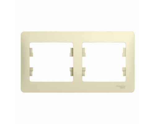 Рамка 2-постовая Systeme Electric Glossa бежевая GSL000202 Рамка 2-постовая Systeme Electric Glossa бежевая GSL000202