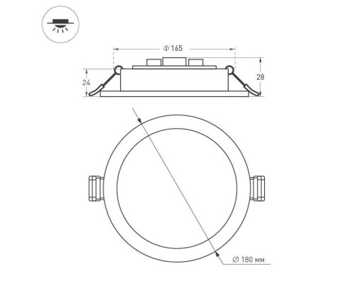 Встраиваемый светодиодный светильник Arlight DL-BL180-18W Day White 021440 Встраиваемый светодиодный светильник Arlight DL-BL180-18W Day White 021440